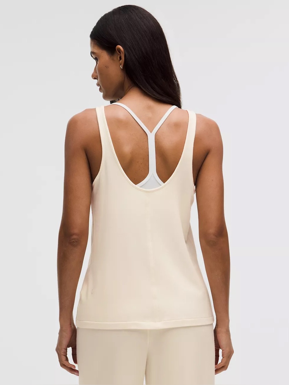 NWT Lululemon BeCalm V-Neck Tank - Coconut Ivory Large - Picture 2 of 7